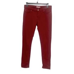 IRO Jarod Adjuste‎ Cardinal Red 5 Pocket Skinny Jeans Women’s Size 28